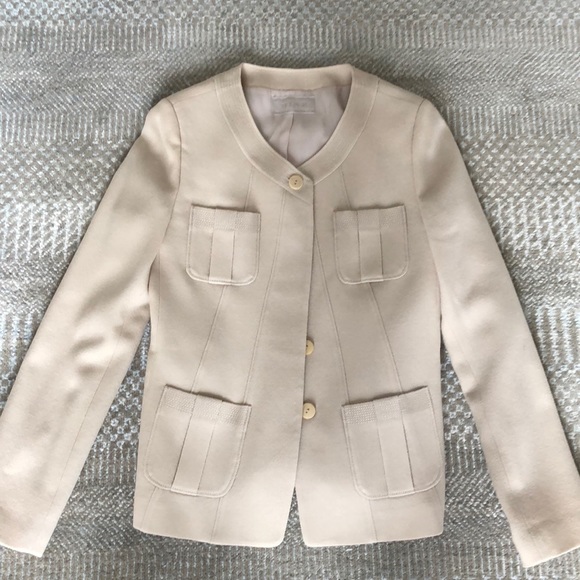 mine Jackets & Blazers - Chanel Style Lined Collarless Jacket - Italy